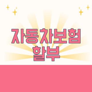 자동차보험 할부