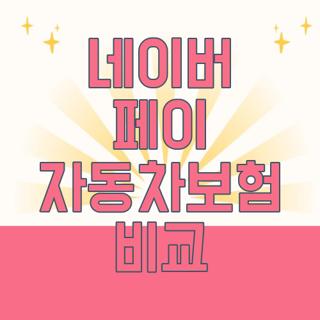 네이버 페이 자동차보험 비교