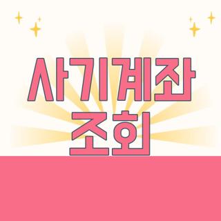 사기계좌 조회