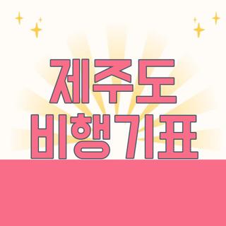 제주도 비행기표