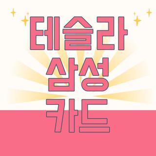 테슬라 삼성 카드