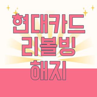 현대카드 리볼빙 해지