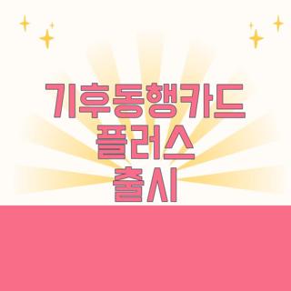 기후동행카드 플러스 출시