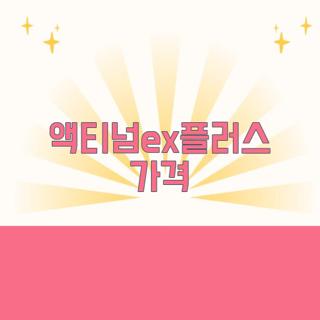 액티넘ex플러스 가격