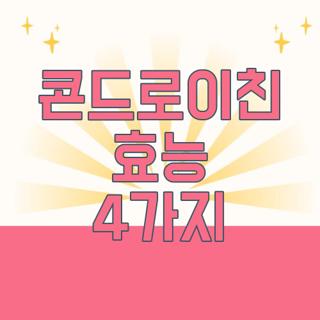 콘드로이친 효능 4가지