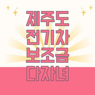 제주도 전기차 보조금 다자녀