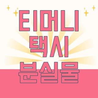 티머니 택시 분실물