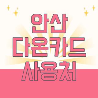 안산 다온카드 사용처
