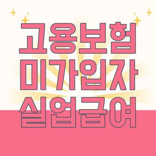고용보험 미가입자 실업급여